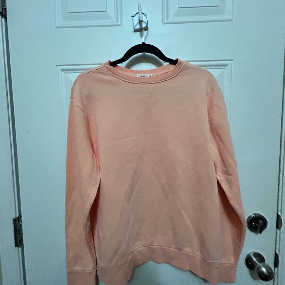 Pink Crewneck Sweatshirt Relaxed Fit